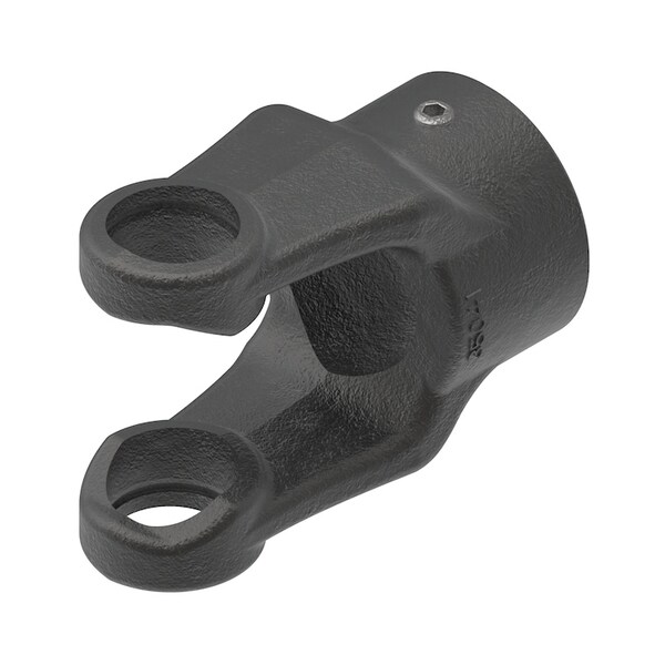 Round Bore Implement Yoke (w/ Keyway & Set Screw) 4" x2" x6"